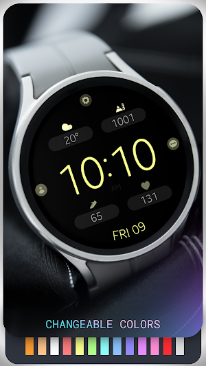 Battery v10 digital watch face Screenshot 2