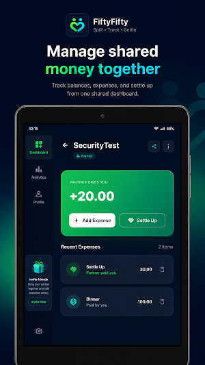 FiftyFifty: Split Expenses Screenshot 2