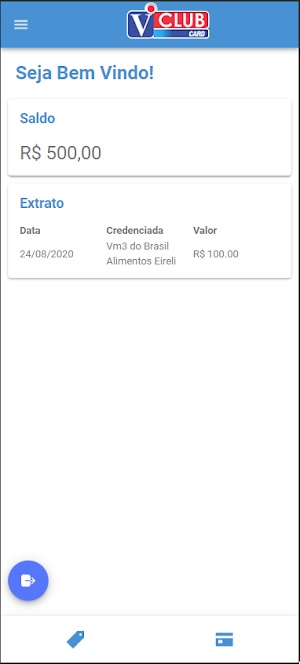 V Club Card Screenshot 2