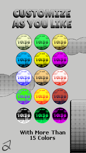 Simple Bits Watch Face Screenshot 2