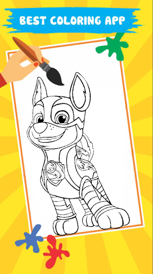 Paw Patron Coloring Game Screenshot 3