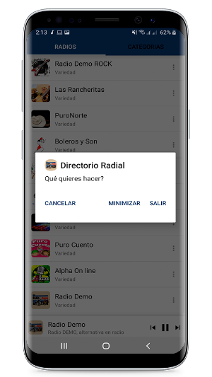 Directorio Radial Demo Screenshot 3