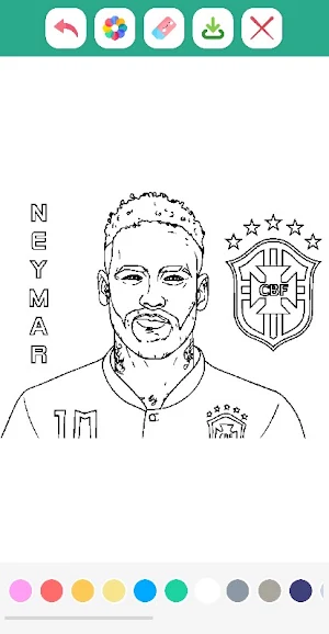 MVP Footballer Coloring Book Screenshot 2
