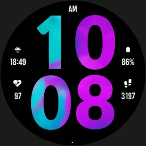 Purple Blue Watch Face Screenshot 3