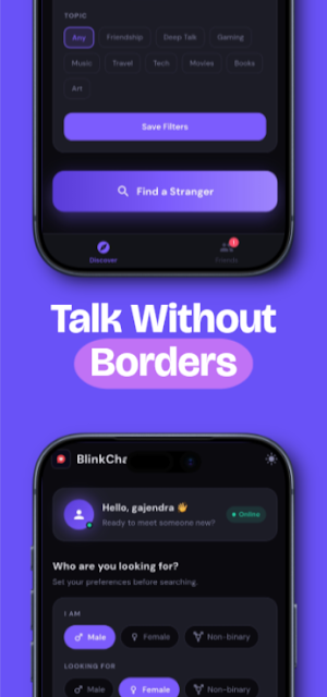 BlinkChat: Random Chat , Meet Screenshot 1