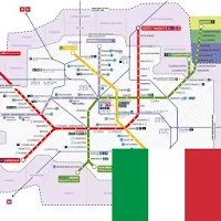 MILAN METRO NETWORK MAP OFFLINE