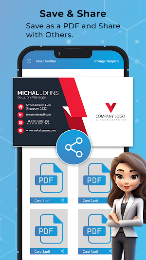 Digital Business Card Maker Screenshot 3