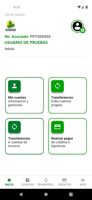 Cuna Del Sol - App Financiera Screenshot 1
