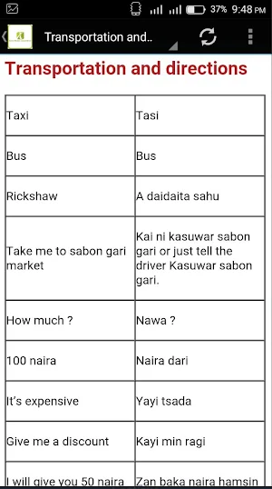Learn Hausa Screenshot 1