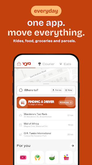 vya: rides and deliveries Screenshot 1