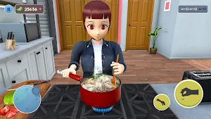 Anime Mother Single Mom Sim 3D Screenshot 2