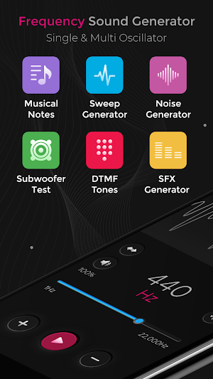 Frequency Sound Generator Screenshot 1
