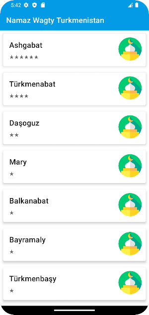 Namaz Wagty Turkmenistan Screenshot 1