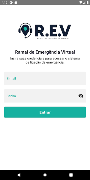 Ramal de Emergência Virtual Screenshot 1