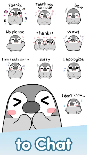 Emoji Stickers Pesoguin Screenshot 1