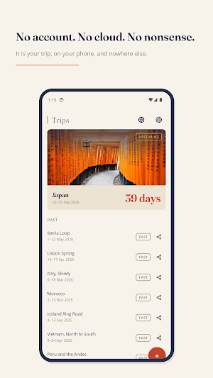Travel Binder: Trip Planner Screenshot 0