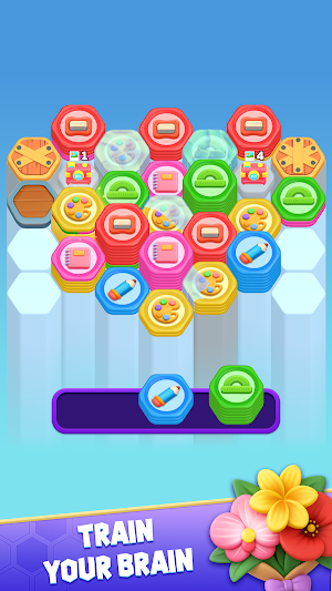 Hexa Fruzzle: Stack Sort Screenshot 2