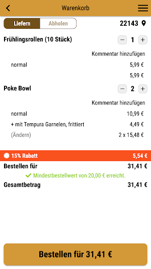 Sushi Meister Rahlstedt Screenshot 1