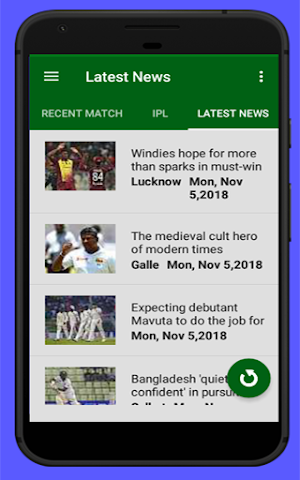 CrickUp - Fast Cricket Live Sc Screenshot 3