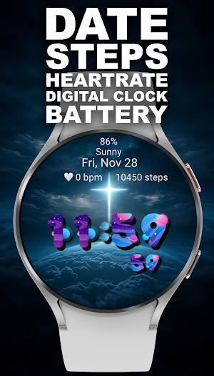 Calm Cross Universe Watch Face Screenshot 2