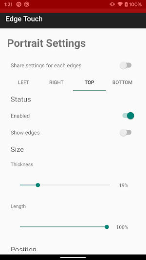 Edge Touch Screenshot 2