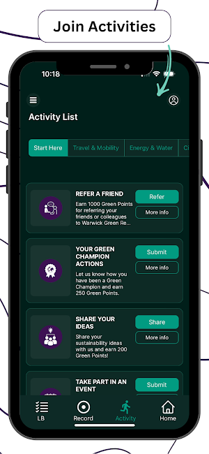 Warwick Green Rewards Screenshot 1