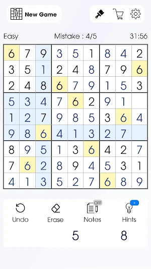 Sexy sudoku girls: brain time Screenshot 2