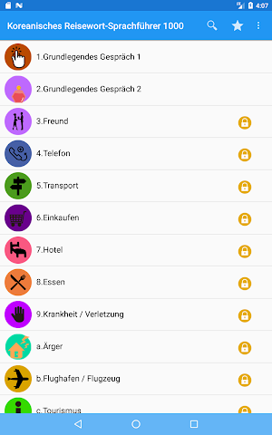 Koreanisches Reisewort-Sprachf Screenshot 1