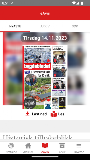 Bygdebladet.com Screenshot 1