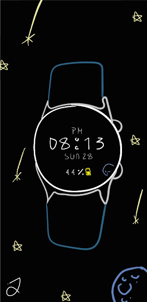 Scrawl Watch Face Screenshot 1