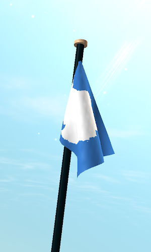 Antarctica Flag 3D Wallpaper Screenshot 2