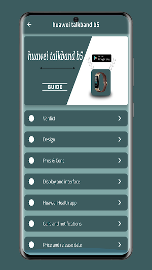 Huawei Talkband B5 Guide Screenshot 0