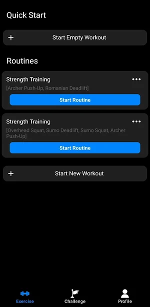 Fitness Tracker Screenshot 1