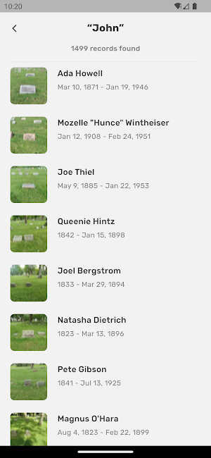 Fairmount Cemetery Screenshot 1
