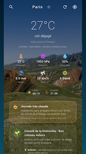 Frog's Weather Screenshot 0