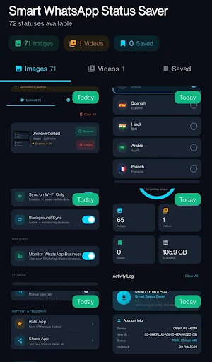 Smart Reels & status saver Screenshot 0