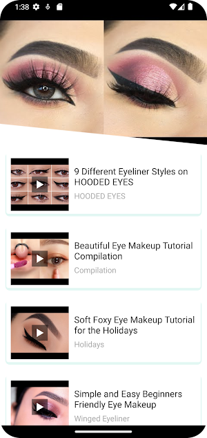 Girls hairstyle makeup videos Screenshot 2