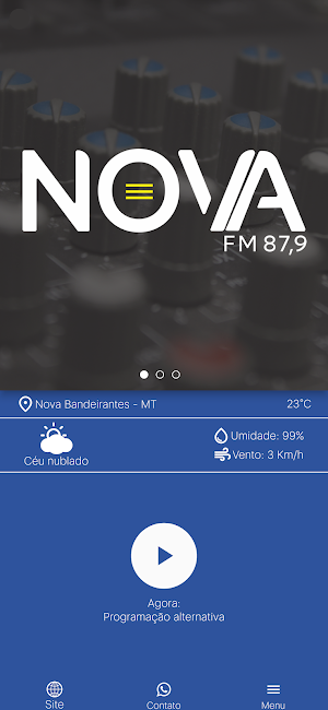 Nova FM - Nova Bandeirantes MT Screenshot 0