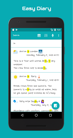 Easy Diary Screenshot 1