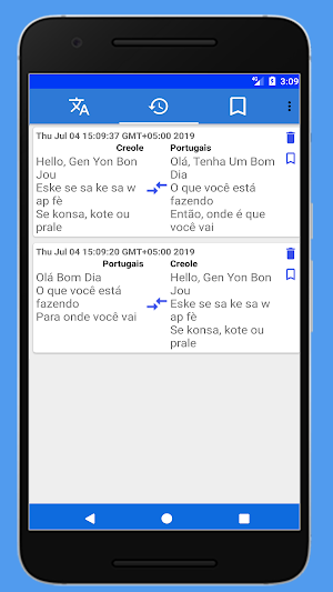 Traducteur Creole Portugais Screenshot 2