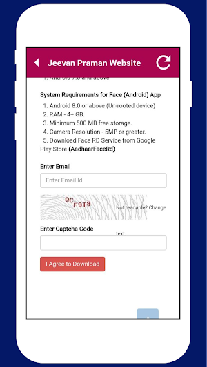 Aadhar Face Rd Authentication Screenshot 1