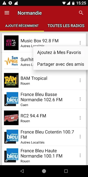 Stations Radio de Normandie -  Screenshot 1
