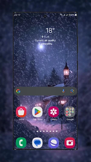 Snowfalling Live Wallpapers Screenshot 0
