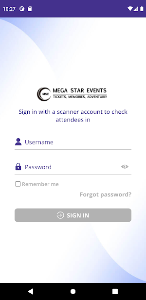 Mega Star Events - Scanner Screenshot 1