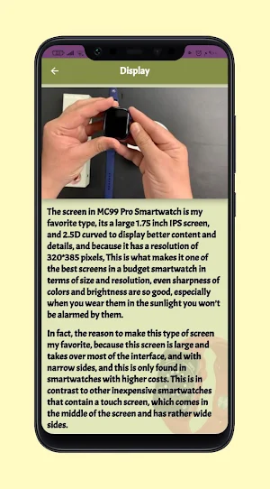mc99 pro smartwatch Guide Screenshot 0