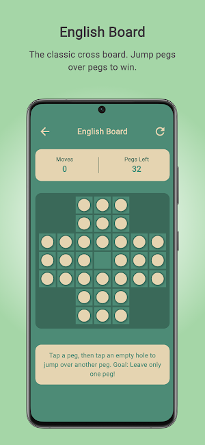 Peg Solitaire – Logic Puzzle Screenshot 1