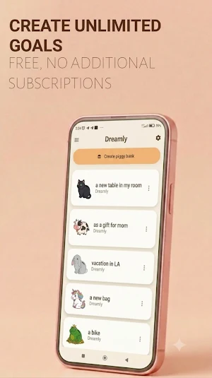 Dreamly — a piggy bank Screenshot 0