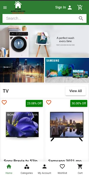 Home Cart - Shop Appliances Screenshot 0