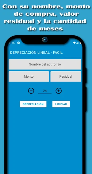 Depreciacion Lineal - Facil Screenshot 1