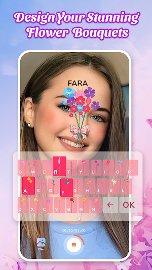 NAMA: Flower language keyboard Screenshot 1